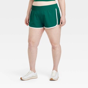 Women's Woven Mid-Rise Piped Dolphin Shorts 2.5" - All In Motion™ - 1 of 2