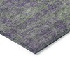 Fern Green And Purple Oriental Washable Indoor Outdoor Area Rug - 4 of 4