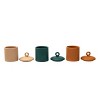 Transpac Ceramic Round Edge Containers Set of 3 Spring Home Decorations - 3 of 3