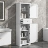 Okak Bathroom Storage Cabinet, Freestanding Storage Cabinet with Adjustable Shelves and 1 Drawer, Bathroom Floor Cabinet Living Room - 2 of 4