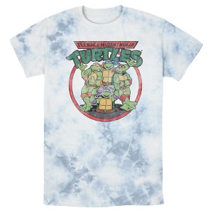 Men's Teenage Mutant Ninja Turtles Distressed Ninjas Circle T-Shirt - 1 of 4