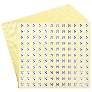 Unique Bargains Scrapbooking Crafts Round Self-Adhesive Alphabet Letter Stickers 15 Pcs - 1 of 4