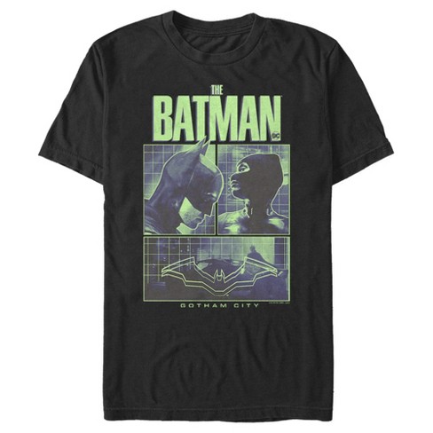 Men's The Batman Dark Knight And Catwoman Panels T-shirt - Black - 3x ...