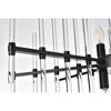 Elegant Lighting Sienna 8 - Light Pendant in  Black - 3 of 4