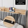 Bed Frame with Storage Headboard & Built-in Charging Station, Platform Bed with Drawers, Heavy-Duty Metal Frame, No Box Spring Needed - 4 of 4