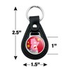 Care Bears Love-A-Lot Bear Black Leather Keychain - 4 of 4