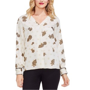 Vince Camuto Womens Printed Pullover Blouse - 1 of 1