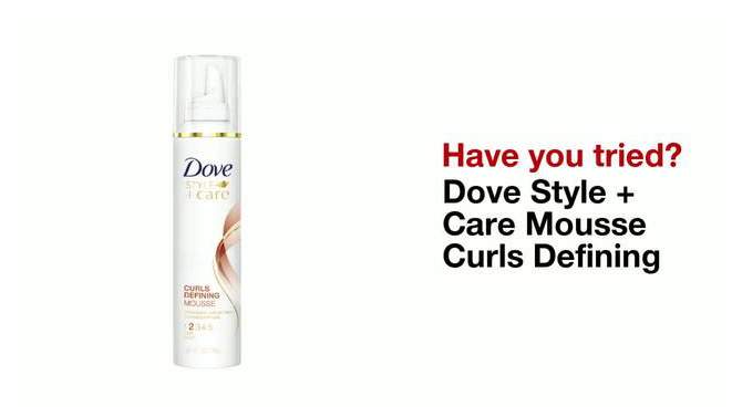 Dove Beauty Style + Care Curls Defining Mousse - 7oz, 2 of 6, play video