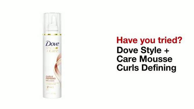 Dove Beauty Style + Care Curls Defining Mousse - 7oz, 2 of 6, play video