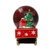 Kurt Adler 120MM Musical Santa Driving Train Water Globe - 4 of 4