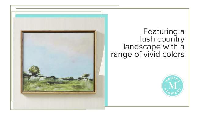 Across The Plains Framed Gel Coated Canvas - Martha Stewart, 2 of 8, play video