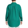 Lands' End Women's Linen Roll Sleeve Relaxed Tunic Top - 2 of 3