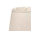 Vynxaria Oval Side Pleat Softback Lampshades, 7"x10"x14"x10" White - 3 of 4