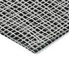 Black Gray And Ivory Striped Washable Indoor Outdoor Area Rug - 4 of 4