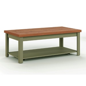NicBex 48 Inch Rectangle Coffee Table with 2-Tier Storage for Living Room,Bedroom,No Assembly Required - 1 of 4