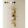 VASAGLE Corner Shelf, 5-Tier Floating Wall Shelf Plant Shelf - 3 of 4