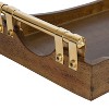 Kate and Laurel Ormond Tray, 10x18.5, Brown - 3 of 4