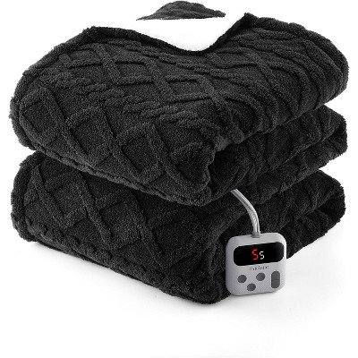 Heated Blanket, Soft Washable Electric Blanket, Heating Blanket for Bedding, With 10 Heat Settings, Sofa and Bed