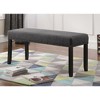 NicBex Upholstered Bench,44 inch Dining Bench with Solid Wood Frame,Modern Ottoman with Turned Legs for Living Room,Entryway,Kitchen - 2 of 4