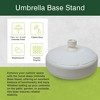 Good Ideas Outdoor Umbrella Stand Patio Base for 1 and 1.5 Inch Poles, White - 2 of 4