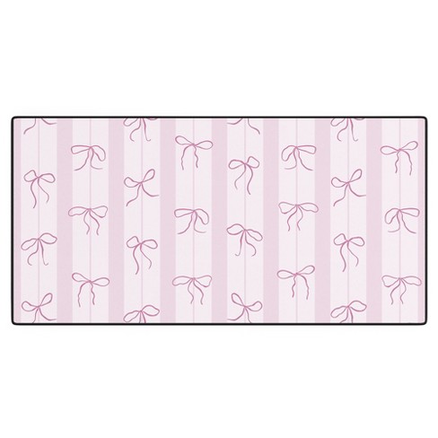 marufemia Coquette pink bows Desk Mat - image 1 of 4