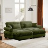 NicBex Couches for Living Room Oversized 2-Seater Sofa Couch Comfort Velvet Upholstered Sofa With Pillows and Bolstered Armrests for Bedroom - 4 of 4