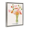 Stupell Industries Vivid Poppies Glass Floral Bouquet Arrangement Floating Frame Canvas Art - 2 of 4