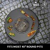 Good Directions 40" Cooking Grill Plate Accessory for Fire Pits Steel Black - 3 of 4