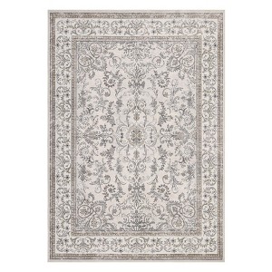 Coolmee Washable Vintage Floral Boho Area Rug for Living Room Non Slip Soft Low Pile Thin Floor Carpet for Bedroom, Dining Room - 1 of 4