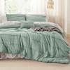 Bedsure Pinch Pleat Comforter Set,Textured Bedding with Elegant Pintuck Design, Soft and Lightweight - 3 of 4