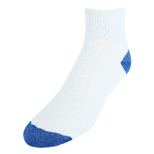 CTM Men's Cotton Blend Ankle Socks (4 Pair Pack) - 1 of 4