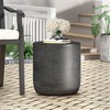 Maggift Patio End Tables Accent Side End Table for Outdoor and Indoor, Garden, Backyard Use, Special Design, Black, 15.5"*15.5"*17.75" - 4 of 4
