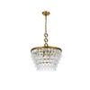 Elegant Lighting Nordic 5 - Light Pendant in  Brass - 2 of 3