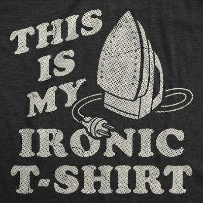 Мужские футболки Crazy Dog T-Shirts, Inc. Mens Funny T Shirts This Is My Ironic T Shirt Sarcastic Ironing Graphic Novelty Tee for Men - Crazy Dog Men's T Shirt With Sarcastic Sayings Black XL — фото 2