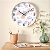 Unique Bargains Plastic Round Battery Powered Silent Non-Ticking Wall Clock 12 Inches - 2 of 4