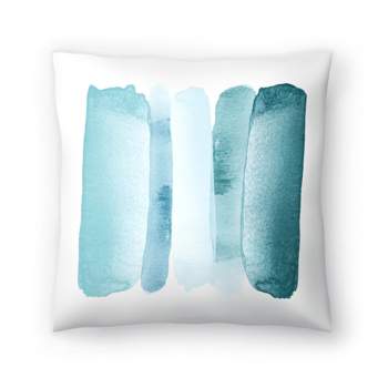 Americanflat Abstract Neutral Rise Above Blue By Amy Brinkman Throw Pillow