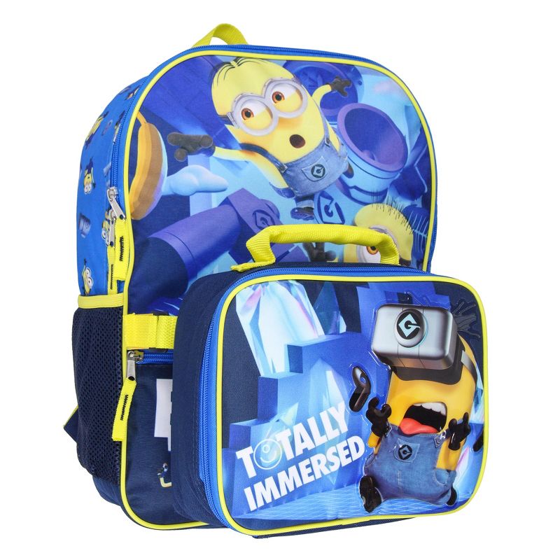 Despicable Me Minions School Travel Backpack And Lunch Box For Kids 2-Piece Set Multicoloured, 2 of 8