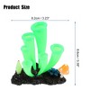 Unique Bargains Silicone Aquarium Simulation Horn Coral Fish Tank Landscape Decoration 3.39"x3.23" 1 Pc - 4 of 4