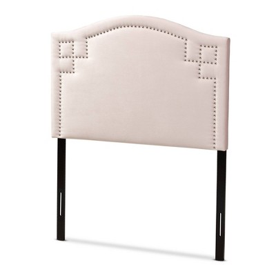 Twin Aubrey Velvet Headboard Pink - Baxton Studio