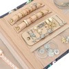 PAVILIA Travel Jewelry Case Organizer, Foldable Roll Bag, Small Pouch Wallet for Earrings Rings Necklaces Bracelets Packing Accessories - 4 of 4