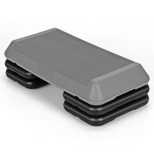 Costway 29'' Adjustable Workout Fitness Aerobic Stepper Exercise Platform W/Riser 4'' -6'' -8 - 1 of 4
