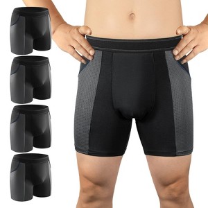 CARER Incontinence Underwear for Men Urinary Bladder Leak-proof Incontinence Boxer Washable Reuable - Mild Absorbency 4pk - 1 of 4