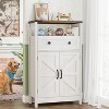 Dcolora Bathroom Storage Cabinet with Barn Doors, Bathroom Storage Organizer with Drawers - 4 of 4