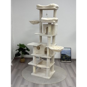 Kumasinova 68" Tall Cat Tree with Hammock,Multi-Level Cat Tower with Scratching Post,Modern Cat Tree for Indoor Cats Large Adult,Cat Beds & Furniture - 1 of 4