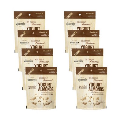 Woodstock Yogurt Almonds - Case of 8/8.5 oz