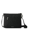 Large Smartphone Crossbody Bag in Eco-Twill, Convertible Purse with Detachable Wristlet Strap, Includes Phone Wallet Pockets, Black Quilted Spirit - 4 of 4