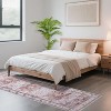 Washable Runner Rugs, Floral Vintage Distress Rugs, Traditional Medallion Non-Slip Foldable Stain-Resistant Soft Low Pile Rugs - 2 of 4