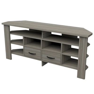 Smoke Oak Engineered Wood 64'' Desk with Keyboard Tray and File Cabinet
