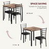3-Piece Kitchen Table and Chairs Set Dining Table Set - 4 of 4