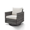 Outdoor Patio Swivel Chair Glider Chair with Removable Cushions for Porch - 3 of 4